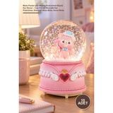 Yenilig 10 Adet Mutlu Panda Işıklı Müzikli Püskürtmeli Büyük Kar Küresi – Cam Fanus, Otomatik Kar Püskürtme, Dekoratif Masa Biblo, Snow Globe