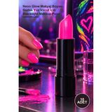 Yenilig 10 Adet Uv Neon Pembe Ruj – Neon Glow Makyaj Boyası, Dudak Yüz Vücut Için Blacklight Makeup Paint