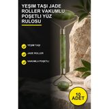 Yenilig 10 Adet Yeşim Taşı Jade Roller Vakumlu Poşetli Yüz Rulosu