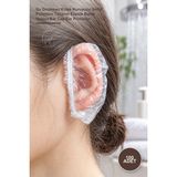 Yenilig 100 Adet Kulak Bonesi – Su Geçirmez Kulak Koruyucu Şeffaf Polietilen Tasarım Elastik Bantlı Unisex Ear Cap Ear Protector