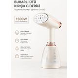 Yenilig 1500W Buharlı Ütü Kırışık Giderici Taşınabilir Dikey Seyahat Ütüsü El Tipi Buharlı Giysi Ütüsü Beyaz