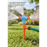 Yenilig 2 Adet 3 Yönlü Normal Sprink Fıskiye – Kısa Meme Plastik Sprinkler, 360° Dönen Bahçe Sulama Nozzle, Hortum Uyumlu