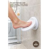 Yenilig 2 Adet Banyo Ayak Dayanağı Pedalı – Duş Ayak Dayanağı, Ayak Destek Aparatı, Plastik Beyaz, Shower Foot Rest, Foot Pedal