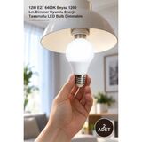 Yenilig 2 Adet CT-4278 Dimlenebilir LED Ampul – 12W E27 6400K Beyaz 1200 Lm Dimmer Uyumlu Enerji Tasarruflu LED Bulb Dimmable