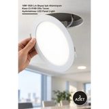 Yenilig 2 Adet CT-5169B Slim LED Panel Armatür – 18W 1820 Lm Beyaz Işık Alüminyum Kasa CT-5169 Ofis Tavan Aydınlatması LED Panel Light