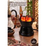 Yenilig 2 Adet Elektrikli Mini Ocak – 350W Rezistans Siyah Emaye Gövde, Nargile Kömürü Isıtıcı ve Mini Stove (Cep Herkülü)