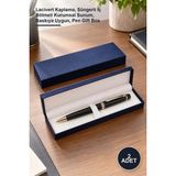 Yenilig 2 Adet Kaliteli Kalem Hediye Kutusu – Lacivert Kaplama, Süngerli Iç Bölmeli Kurumsal Sunum, Baskıya Uygun, Pen Gift Box