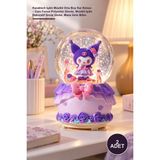 Yenilig 2 Adet Karakterli Işıklı Müzikli Orta Boy Kar Küresi – Cam Fanus Polyester Gövde, Müzikli Işıklı Dekoratif Snow Globe, Masa Üstü Biblo