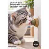 Yenilig 2 Adet Kedi Otu Oyun Topu – Çift Taraflı Bantlı Yapışkan Kedi Oyuncağı, Catnip Ball, Kedi Oyunu