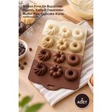 Yenilig 2 Adet Mini Muffin Kek Kalıbı – Silikon Fırın ve Buzdolabı Uyumlu Karışık Tasarımlar, Muffin Pan, Cupcake Kalıbı