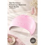 Yenilig 2 Adet Oje Kurutucu Fototerapi Makinesi Kedi Motifli