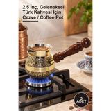 Yenilig 2 Adet Pirinç Cezve – 2.5 Inç, Geleneksel Türk Kahvesi Için Cezve / Coffee Pot