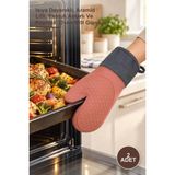 Yenilig 2 Adet Silikon Fırın Eldiveni – Isıya Dayanıklı, Aramid Lifli, Pamuk Astarlı ve Kaymaz, Oven Mitt Glove