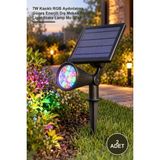 Yenilig 2 Adet Solar Bahçe Armatürü – 7W Kazıklı Rgb Aydınlatma, Güneş Enerjili Dış Mekan Solar Light Stake Lamp MZ-301A