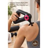 Yenilig 3 Adet 12 Başlıklı Masaj Aleti – Kablosuz Titreşimli Masaj Cihazı 2500MAH, Ergonomik Üçgen Tutuş, Tüm Vücut, Massage Gun