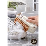 Yenilig 3 Adet 2'si 1 Arada Çok Amaçlı Temizleyici Aparat – Sabun Hazneli Fırçalı Tasarım, Ayakkabı Leke ve Banyo Temizliği, Soap Box Shoe Brush Quick Foaming