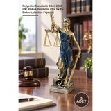 Yenilig 3 Adet Adalet Biblosu – Polyester Masaüstü Biblo 28X8 Cm, Hukuk Sembolü, Ofis ve Ev Dekoru, Justice Figurine