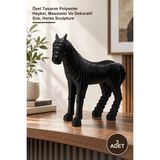 Yenilig 3 Adet At Figürü – Özel Tasarım Polyester Heykel, Masaüstü ve Dekoratif Süs, Horse Sculpture