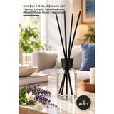 Yenilig 3 Adet Aurora Drift Bambu Çubuklu Oda Kokusu – Cam Şişe 110 Ml, 4 Çubuklu Eşit Yayılım, Lavanta Yasemin Amber (Reed Diffuser Room Fragrance)
