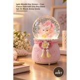 Yenilig 3 Adet Işıklı Müzikli Kar Küresi – Cam Fanus Dekoratif Orta Boy Biblo Işık ve Müzik Snow Globe