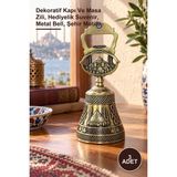 Yenilig 3 Adet Istanbul Temalı Metal Zil – Dekoratif Kapı ve Masa Zili, Hediyelik Suvenir, Metal Bell, Şehir Motifli