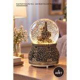 Yenilig 3 Adet Kalpli Eyfel Kulesi Kar Küre – Işıklı Müzikli Otomatik Püskürtmeli Cam Dekoratif Snow Globe Masaüstü Biblo Büyük Boy (16 cm x 10 Cm) - 16 x 10 cm