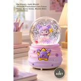 Yenilig 3 Adet Kar Küresi – Işıklı Müzikli Otomatik Püskürtmeli Cam Fanus Dekor, Snow Globe, Müzikli Biblo