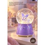 Yenilig 3 Adet Kar Küresi – Işıklı Müzikli Otomatik Püskürtmeli Cam Fanus Polyester Gövdeli Dekoratif Masa Biblo Snow Globe