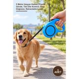 Yenilig 3 Adet Makaralı Otomatik Köpek Tasması – 5 Metre Uzayan Kemer, Plastik Gövde, Tek Elle Kontrol, Stop Düğmesi, Retractable Leash