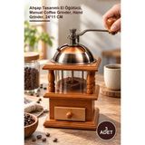 Yenilig 3 Adet Manuel Kahve Değirmeni – Ahşap Tasarımlı El Öğütücü, Manual Coffee Grinder, Hand Grinder, 24*11 cm - 24 x 11 cm