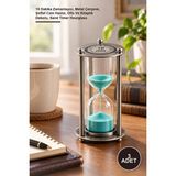 Yenilig 3 Adet Metal Vintage Kum Saati – 10 Dakika Zamanlayıcı, Metal Çerçeve, Şeffaf Cam Hazne, Ofis ve Kitaplık Dekoru, Sand Timer Hourglass