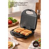 Yenilig 3 Adet Mini Tost Makinesi – Elektrikli 2 Dilim Kompakt Tasarım, Yapışmaz Plakalar, 750W Hızlı Isıtma, Toaster Sandviç Makinesi