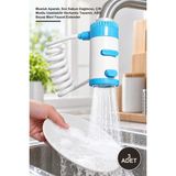 Yenilig 3 Adet Multifonksiyonel Musluk Uzatıcı ve Sabun Dispenseri – Musluk Aparatı, Sıvı Sabun Dağıtıcısı, Çift Modlu Uzatılabilir Hortumlu Tasarım, Abs Beyaz Mavi Faucet Extender