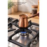 Yenilig 3 Adet Ocak Küçültücü – Siyah Paslanmaz Emaye Artı Model Dört Kollu, Küçük Cezve Tava Dengeleyici, Stove Reducer Pot Stabilizer