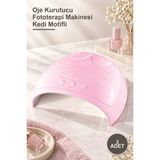 Yenilig 3 Adet Oje Kurutucu Fototerapi Makinesi Kedi Motifli