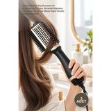 Yenilig 3 Adet Saç Şekillendirici Tarak – Hava Üflemeli Saç Kurutma ve Düzleştirme Fırçası, Seramik Kaplama, 3 Kademe Isı ve Hız (Blow Dryer Brush)