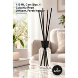 Yenilig 3 Adet Soft Cotton Bambu Çubuklu Oda Kokusu – 110 ml Cam Şişe, 4 Çubuklu Reed Diffuser, Ferah Notalar