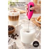 Yenilig 3 Adet Süt Köpürtücü ve Yumurta Çırpıcı – Pilli Mini Elektrikli Portatif Köpürtücü, Ergonomik Tutma, Milk Frother, Egg Beater