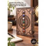 Yenilig 3 Adet Taşlı Deri Defter – Kapaklı Not Defteri Taş Süslemeli Ajanda Notebook Günlük 26X18 cm KSK3155