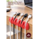 Yenilig 30 Adet Kablo Tutucu – 5 Kanallı, Yapıştırmalı Kablo Organizer, Masaüstü Düzenleyici, Cable Holder, Cable Organizer, Karışık Renk