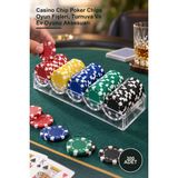 Yenilig 300 Adet Profesyonel Poker Fişi Seti – Casino Chip Poker Chips Oyun Fişleri, Turnuva ve Ev Oyunu Aksesuarı
