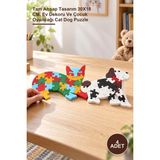 Yenilig 4 Adet Ahşap Kedi ve Köpek Yapboz – Tam Ahşap Tasarım 30X18 Cm, Ev Dekoru ve Çocuk Oyuncağı Cat Dog Puzzle