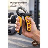 Yenilig 4 Adet Ayarlanabilir El Egzersizi ve Tutuş Güçlendirici – 10-40 kg Direnç, Ergonomik Tutuş, Plastik ve Çelik Yay, Hand Gripper Strengthener, Sarı Gri Kırmızı