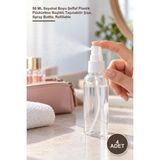 Yenilig 4 Adet Boş Sprey Şişesi – 50 ml Seyahat Boyu Şeffaf Plastik Püskürtme Başlıklı Taşınabilir Şişe, Spray Bottle, Refillable