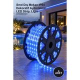 Yenilig 4 Adet CT-4551 Şerit LED 220V 3 Çipli Mavi Işık – Smd Dış Mekan IP64 Dekoratif Aydınlatma, LED Strip, Light