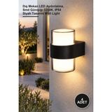 Yenilig 4 Adet CT-7048 12W Bahçe Aplik – Dış Mekan LED Aydınlatma, Smd Günışığı 3200K, IP54 Siyah Tasarım Wall Light