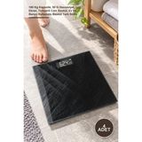 Yenilig 4 Adet Dijital Cam Banyo Tartısı – 180 kg Kapasite, 50 G Hassasiyet, LCD Ekran, Temperli Cam Baskül, Ev ve Banyo Kullanımı, Baskül Tartı Scale