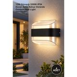 Yenilig 4 Adet Gozo Dış Mekan LED Aplik CT-7044 – 12W Günışığı 3200K IP54 Duvar Aplik Bahçe Veranda Outdoor Wall Light