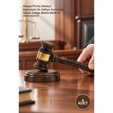 Yenilig 4 Adet Hakim Tokmağı – Ahşap Pirinç Detaylı, Seremoni ve Adliye Kullanımı, Gavel Judge Mallet W393A