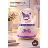 Yenilig 4 Adet Işıklı Müzikli Kar Küresi – Cam Fanus, Dekoratif Biblo, Kar Efekti, Müzikli Snow Globe, Masa Üstü Süs